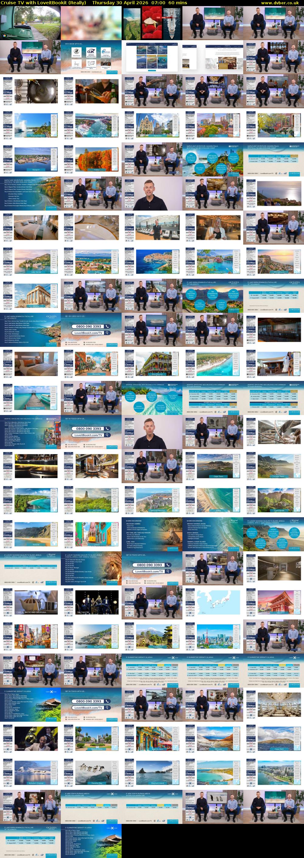Cruise TV with LoveitBookit (Really) Thursday 30 April 2026 07:00 - 08:00