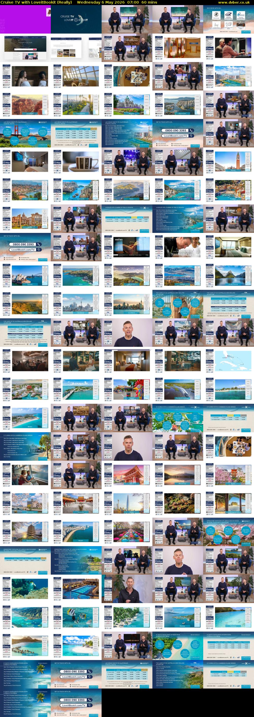 Cruise TV with LoveitBookit (Really) Wednesday 6 May 2026 07:00 - 08:00