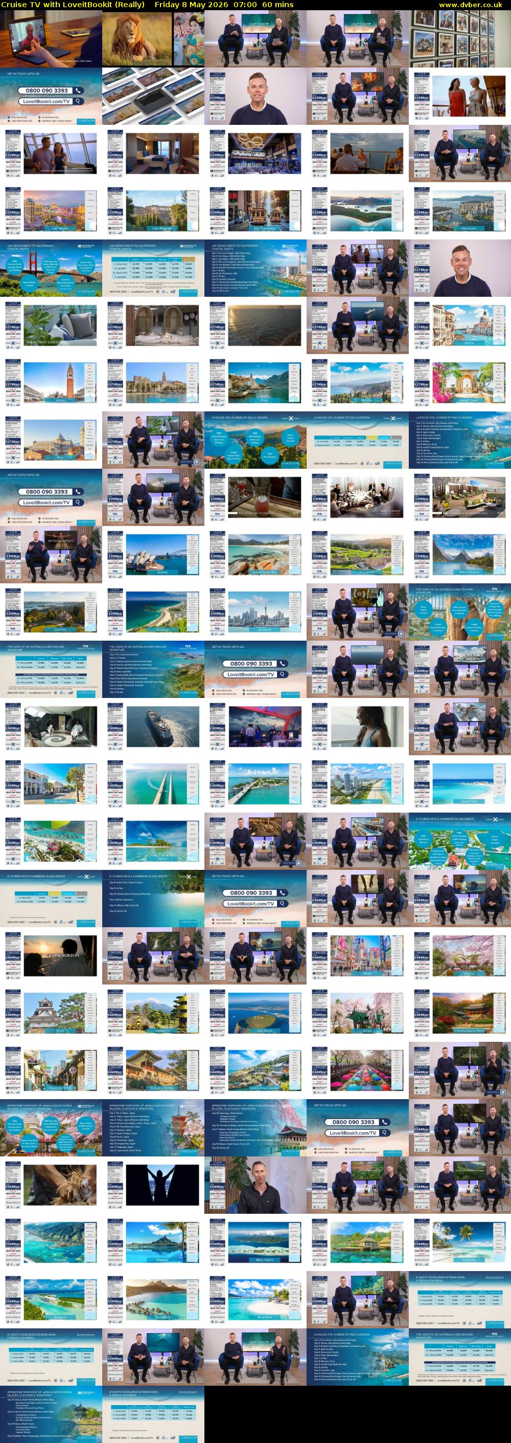 Cruise TV with LoveitBookit (Really) Friday 8 May 2026 07:00 - 08:00