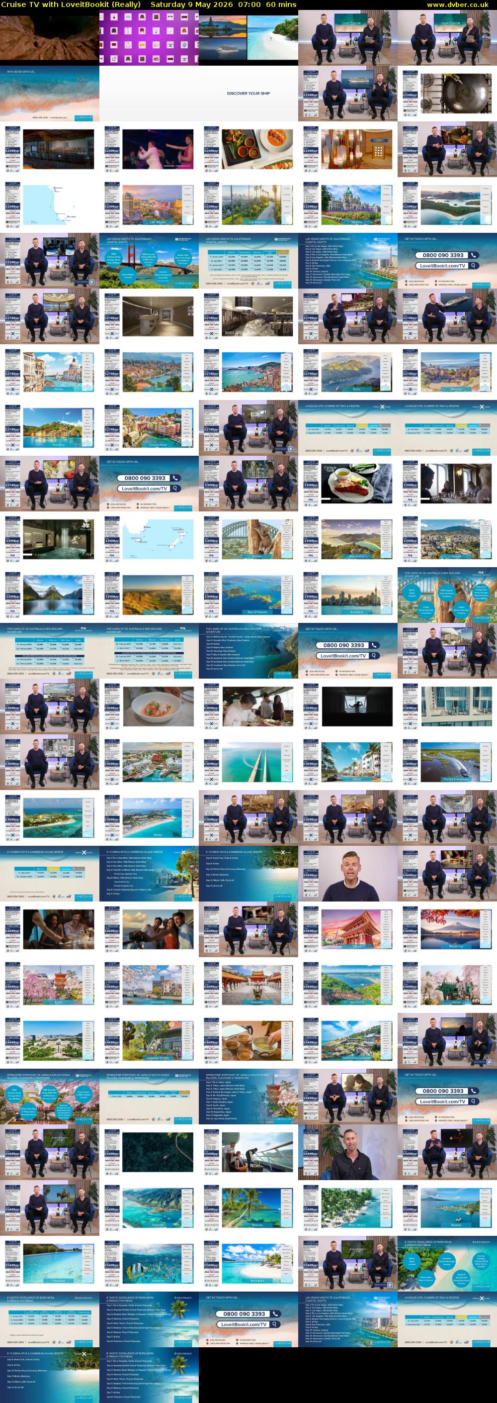 Cruise TV with LoveitBookit (Really) Saturday 9 May 2026 07:00 - 08:00