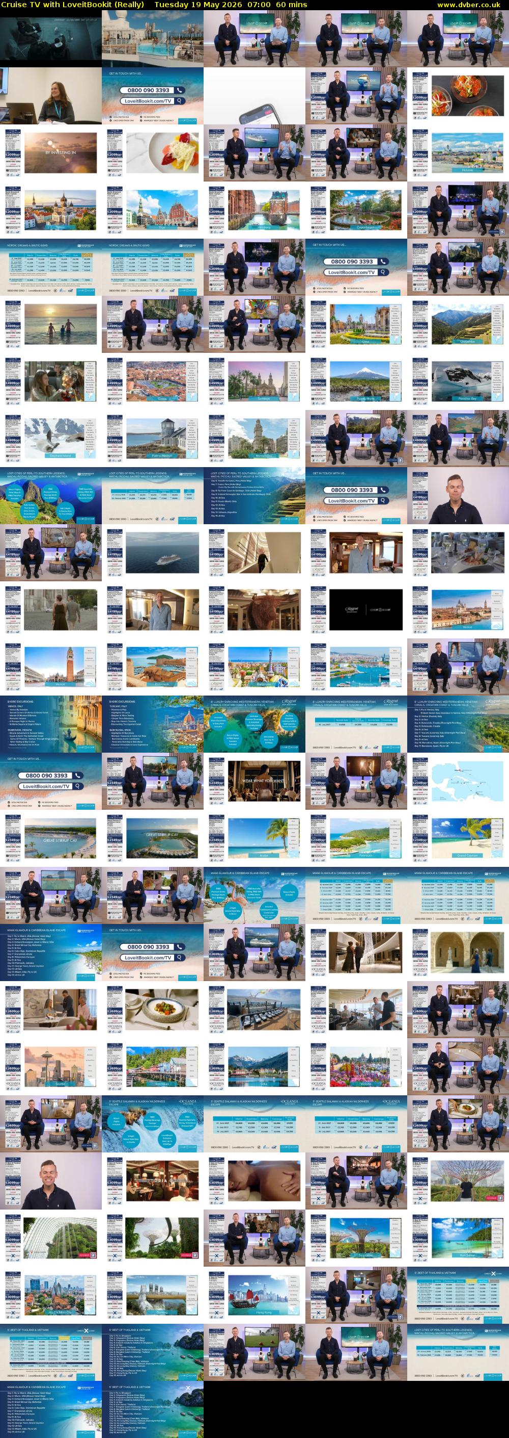 Cruise TV with LoveitBookit (Really) Tuesday 19 May 2026 07:00 - 08:00