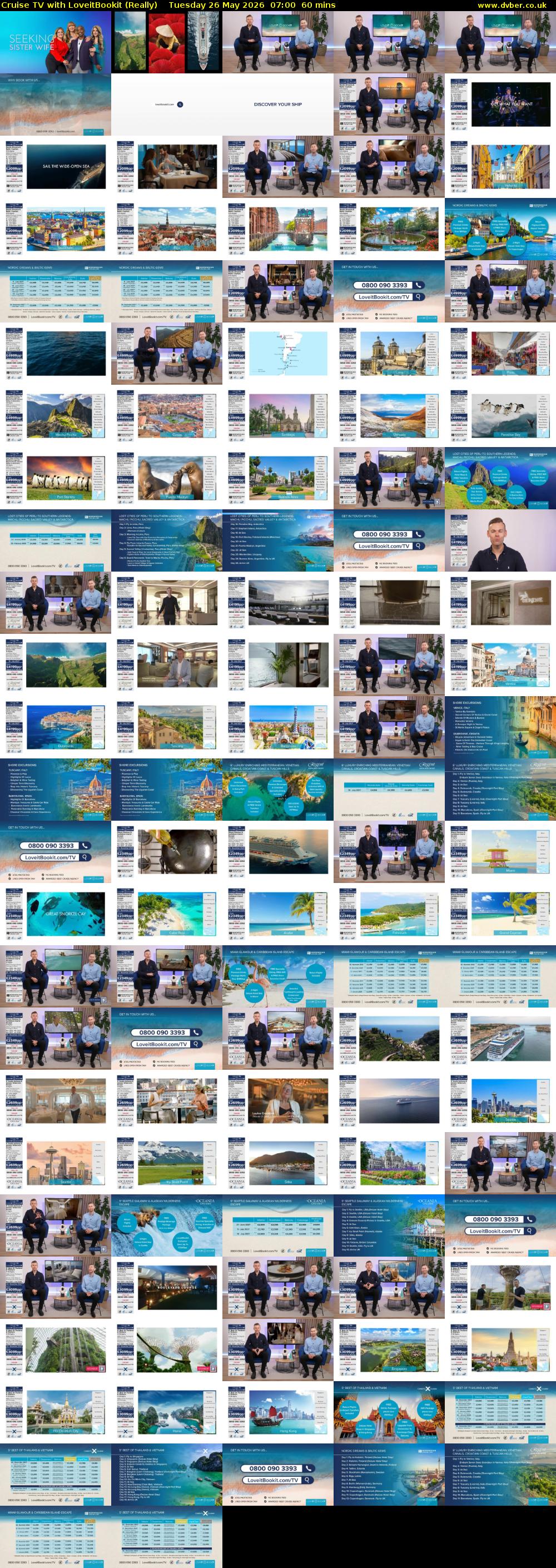 Cruise TV with LoveitBookit (Really) Tuesday 26 May 2026 07:00 - 08:00