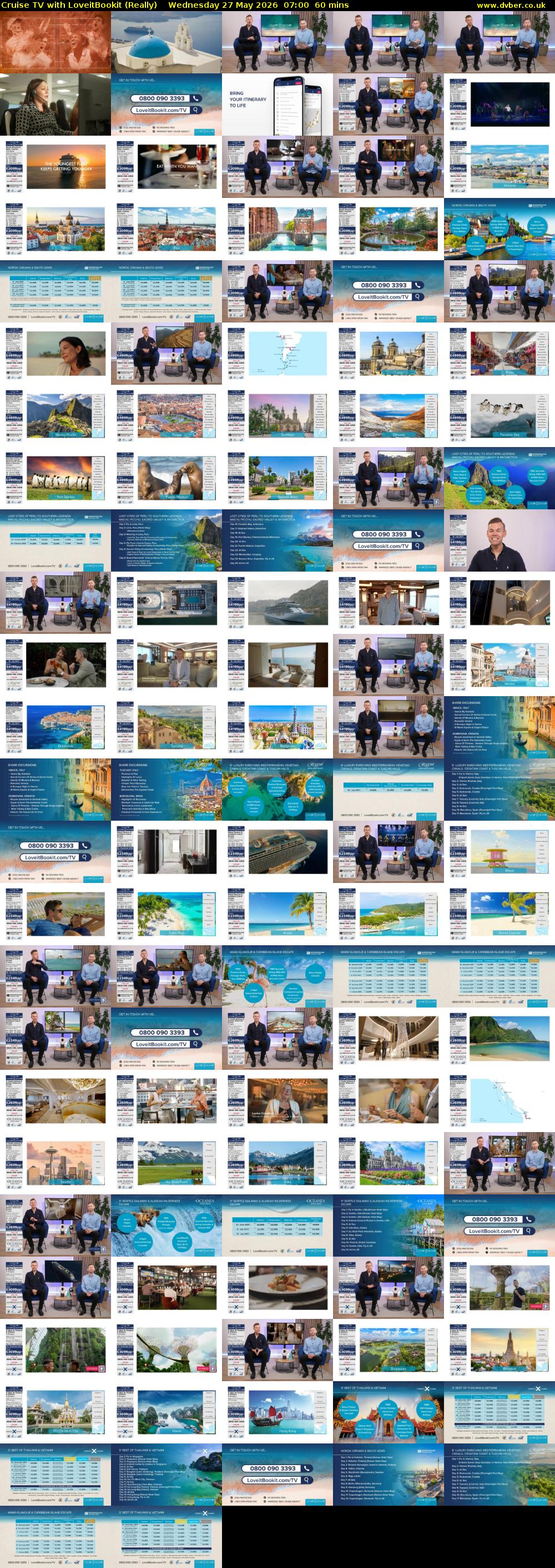 Cruise TV with LoveitBookit (Really) Wednesday 27 May 2026 07:00 - 08:00