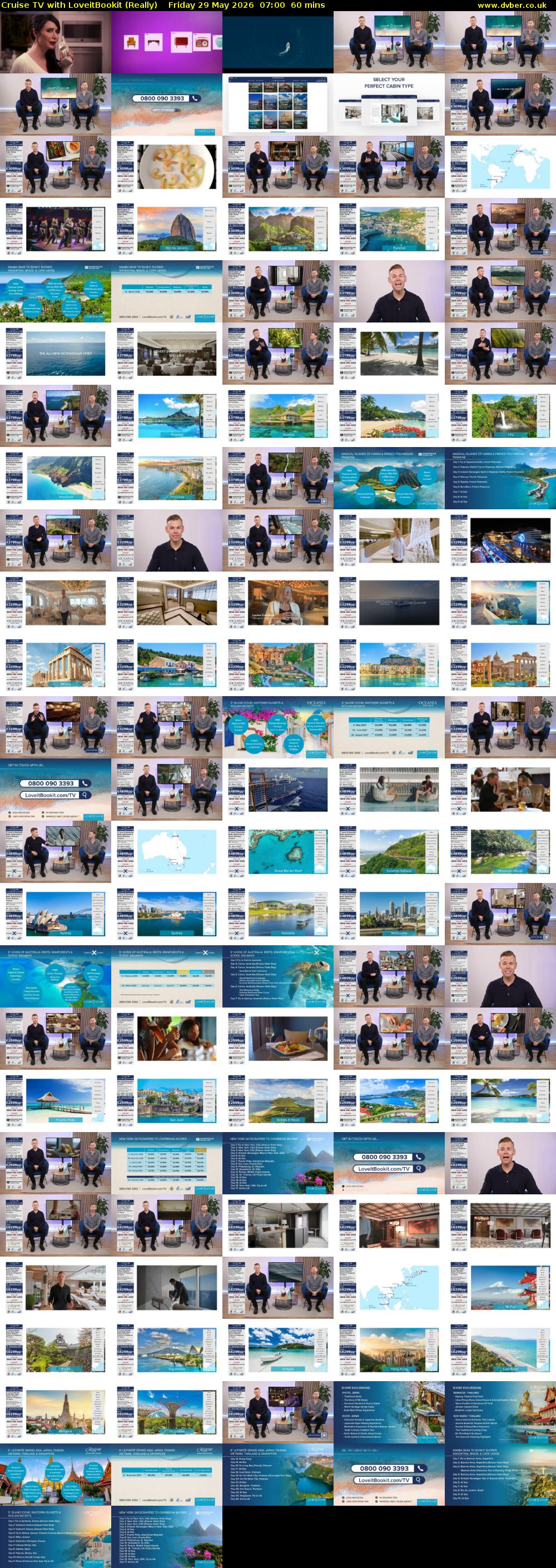 Cruise TV with LoveitBookit (Really) Friday 29 May 2026 07:00 - 08:00