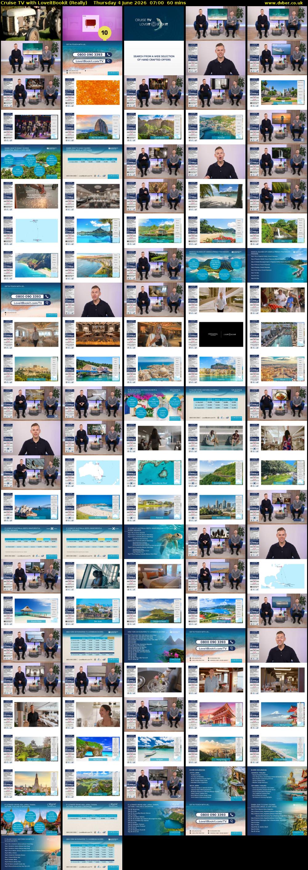 Cruise TV with LoveitBookit (Really) Thursday 4 June 2026 07:00 - 08:00