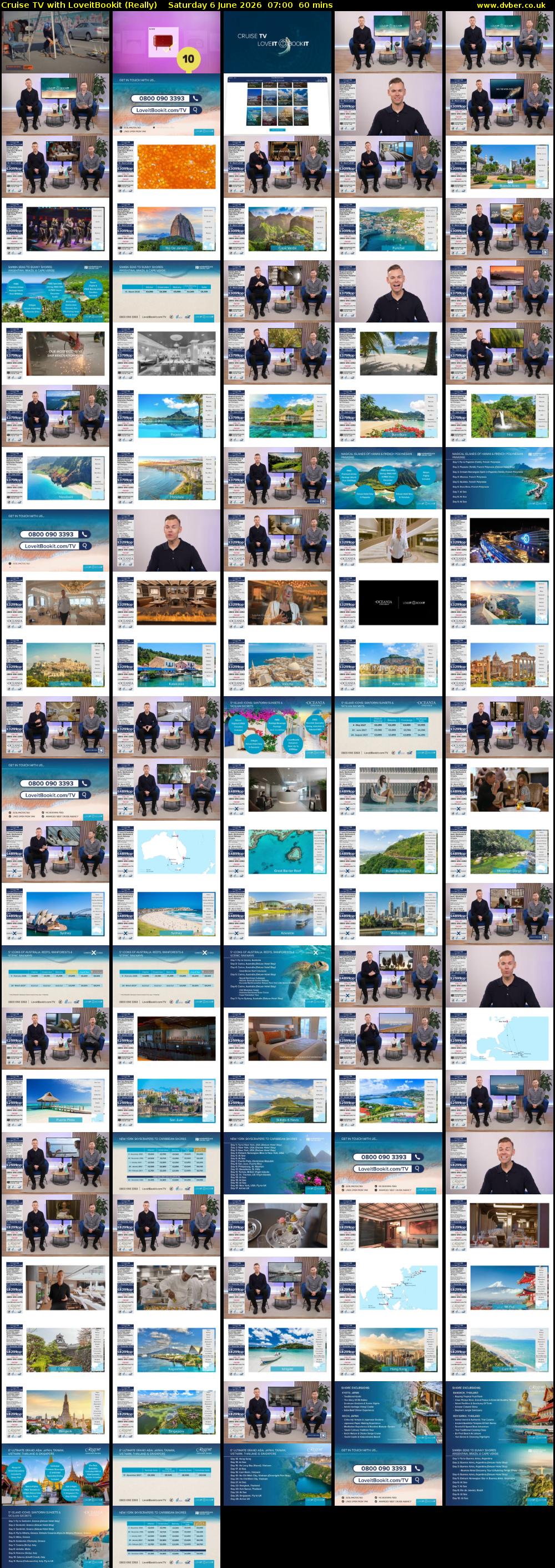 Cruise TV with LoveitBookit (Really) Saturday 6 June 2026 07:00 - 08:00