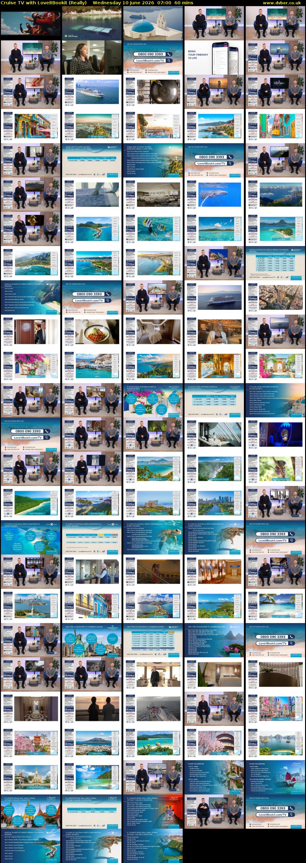 Cruise TV with LoveitBookit (Really) Wednesday 10 June 2026 07:00 - 08:00