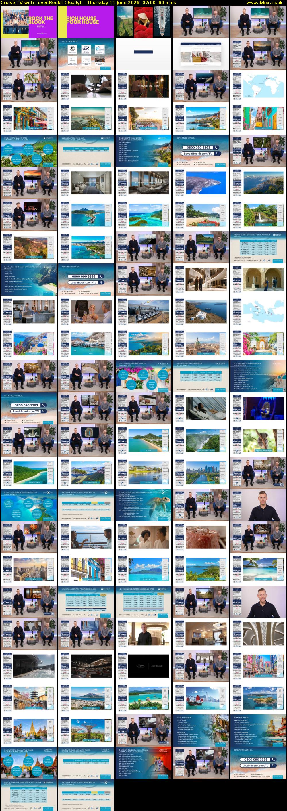 Cruise TV with LoveitBookit (Really) Thursday 11 June 2026 07:00 - 08:00
