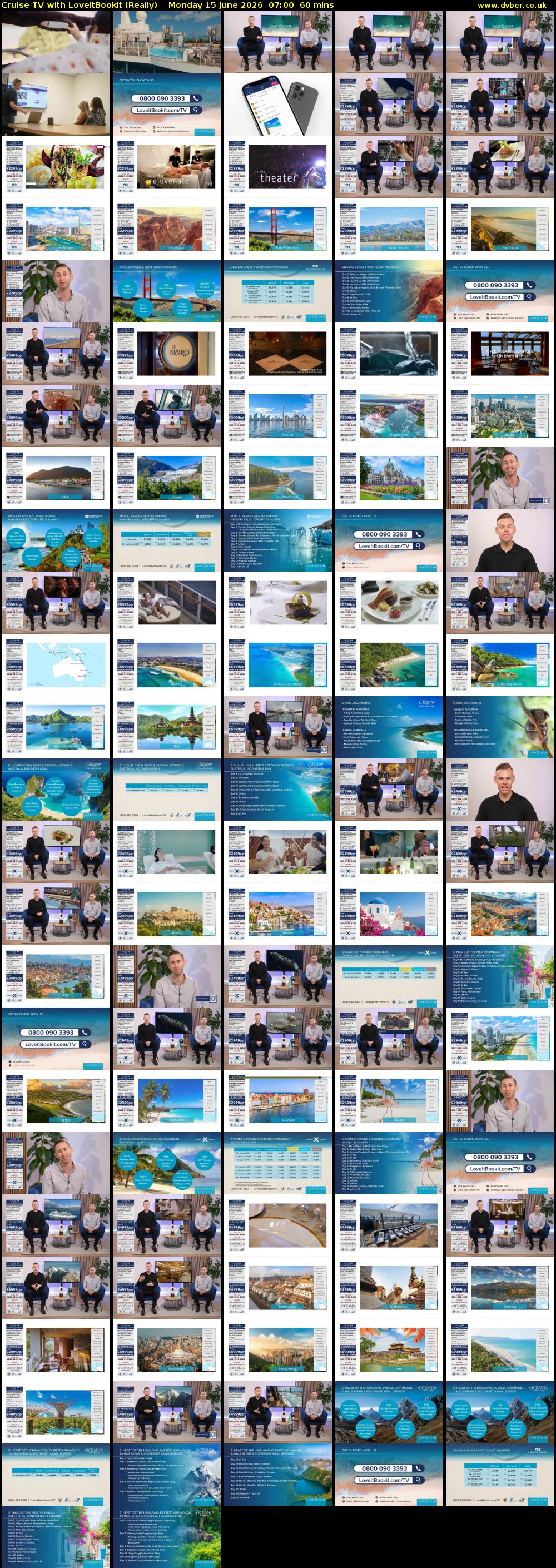 Cruise TV with LoveitBookit (Really) Monday 15 June 2026 07:00 - 08:00
