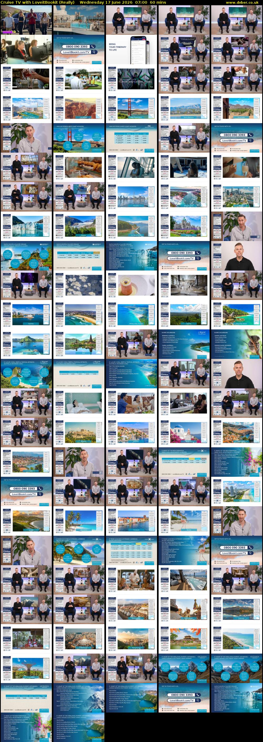 Cruise TV with LoveitBookit (Really) Wednesday 17 June 2026 07:00 - 08:00