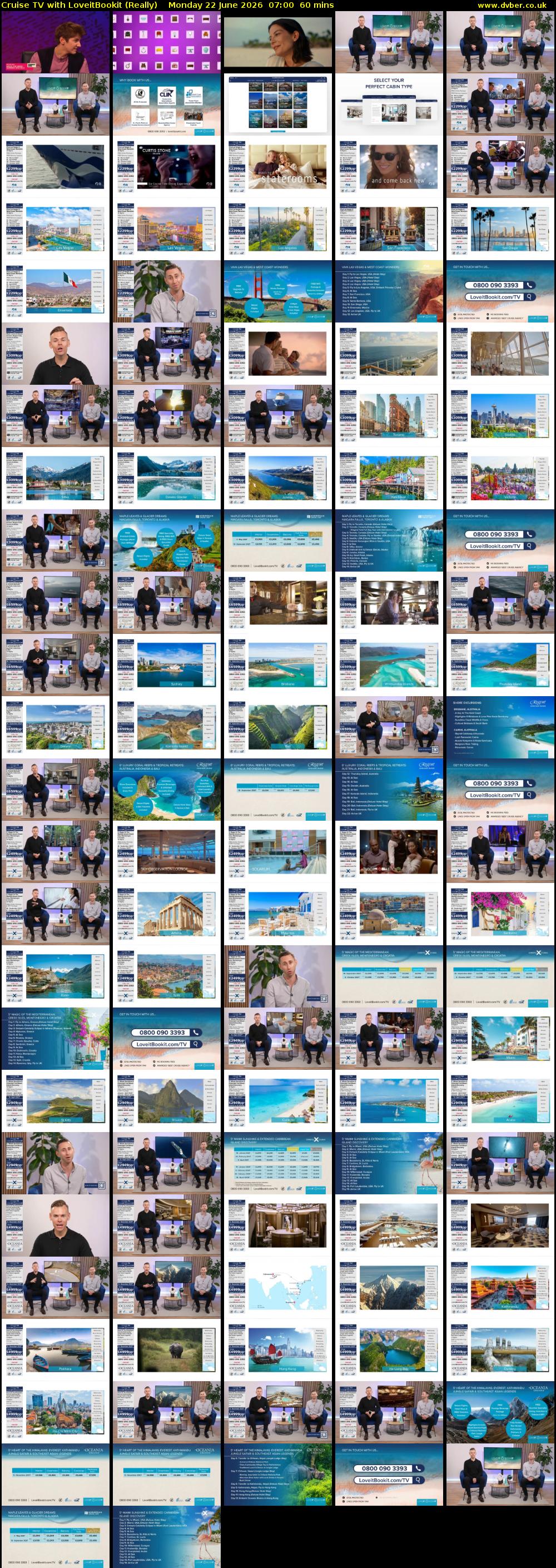 Cruise TV with LoveitBookit (Really) Monday 22 June 2026 07:00 - 08:00