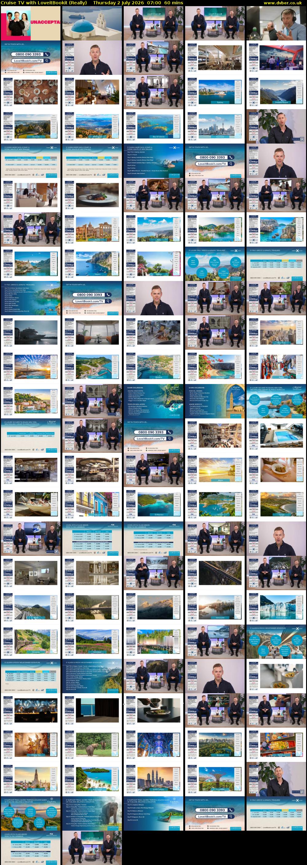Cruise TV with LoveitBookit (Really) Thursday 2 July 2026 07:00 - 08:00