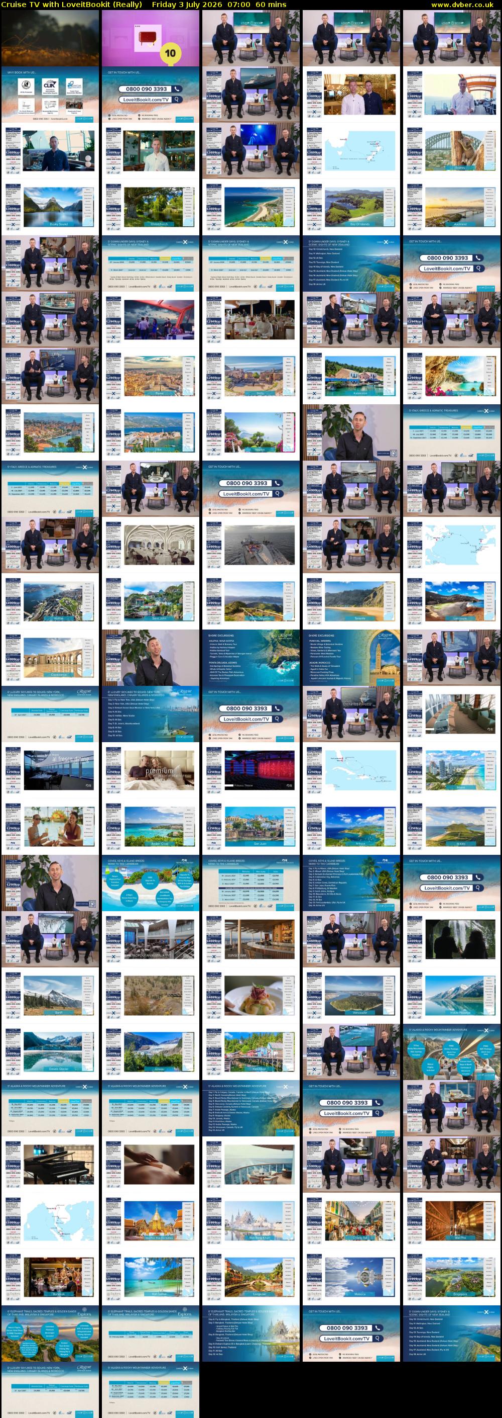 Cruise TV with LoveitBookit (Really) Friday 3 July 2026 07:00 - 08:00