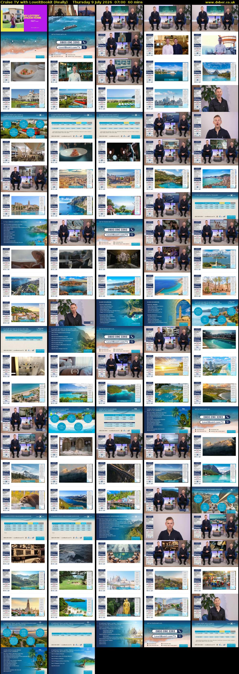Cruise TV with LoveitBookit (Really) Thursday 9 July 2026 07:00 - 08:00