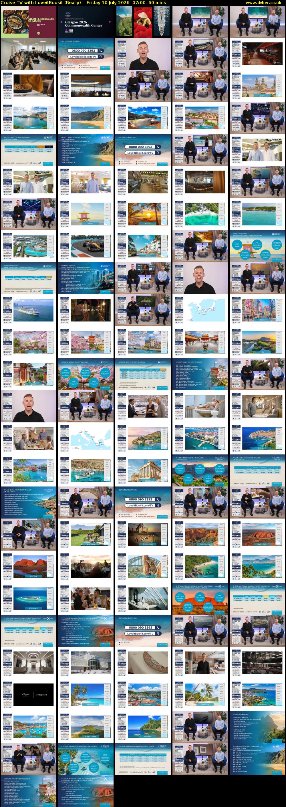 Cruise TV with LoveitBookit (Really) Friday 10 July 2026 07:00 - 08:00