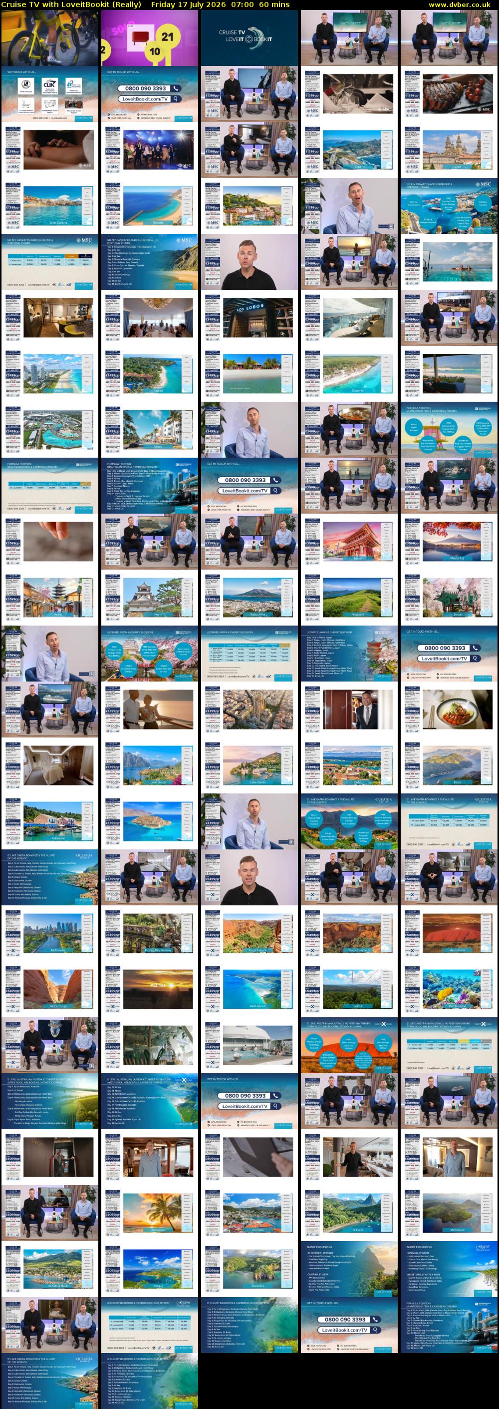 Cruise TV with LoveitBookit (Really) Friday 17 July 2026 07:00 - 08:00