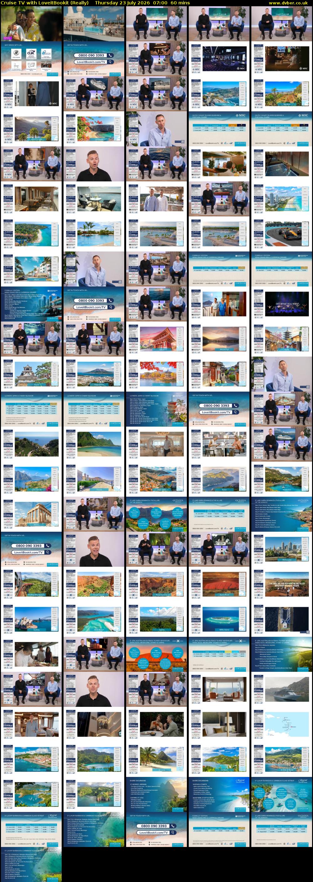 Cruise TV with LoveitBookit (Really) Thursday 23 July 2026 07:00 - 08:00