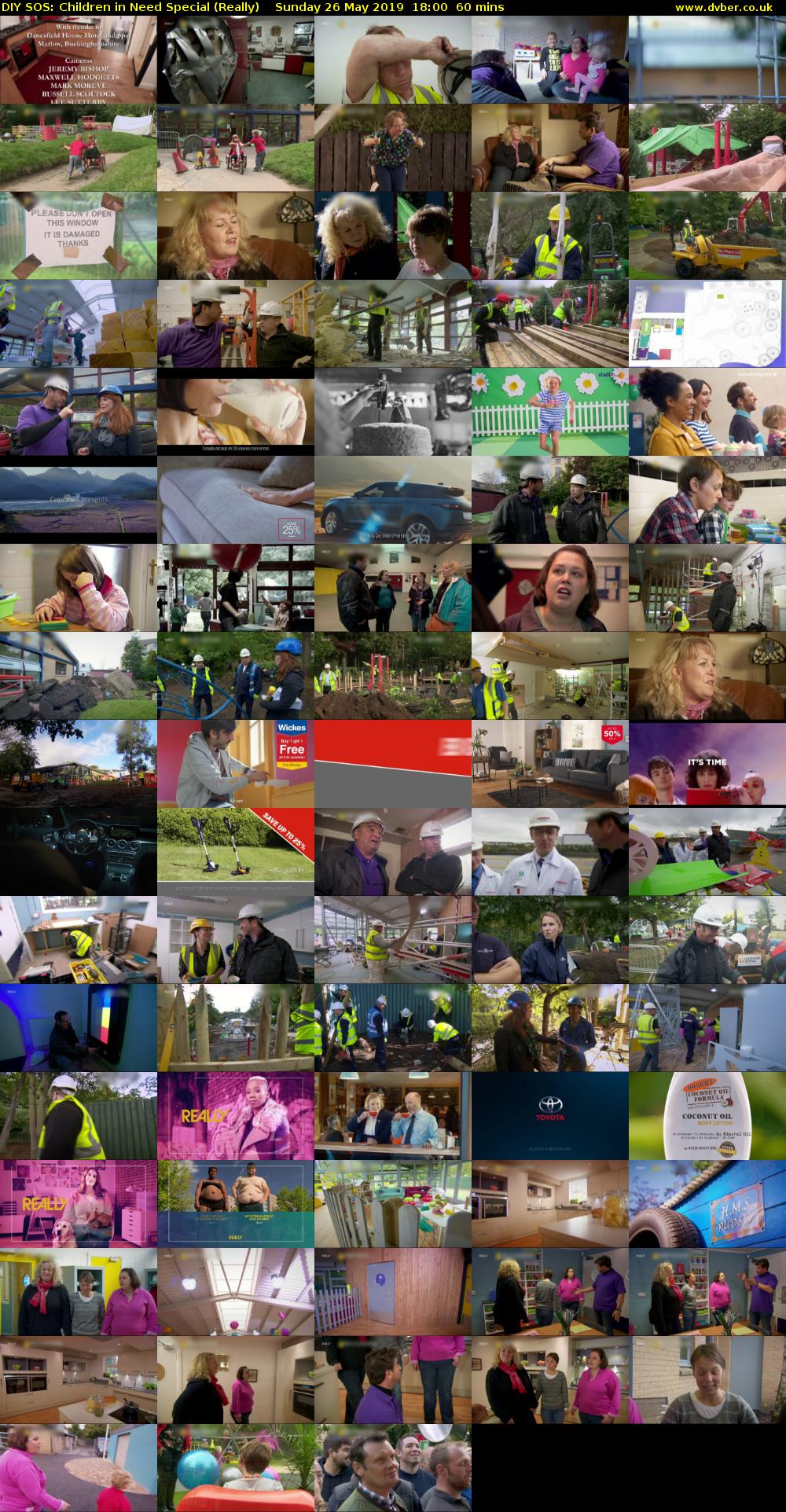 DIY SOS: Children in Need Special (Really) Sunday 26 May 2019 18:00 - 19:00