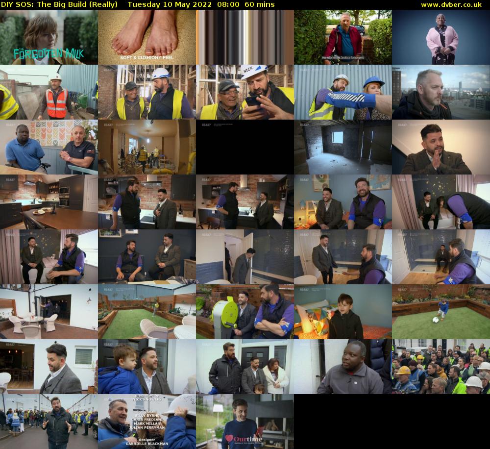 DIY SOS: The Big Build (Really) Tuesday 10 May 2022 08:00 - 09:00