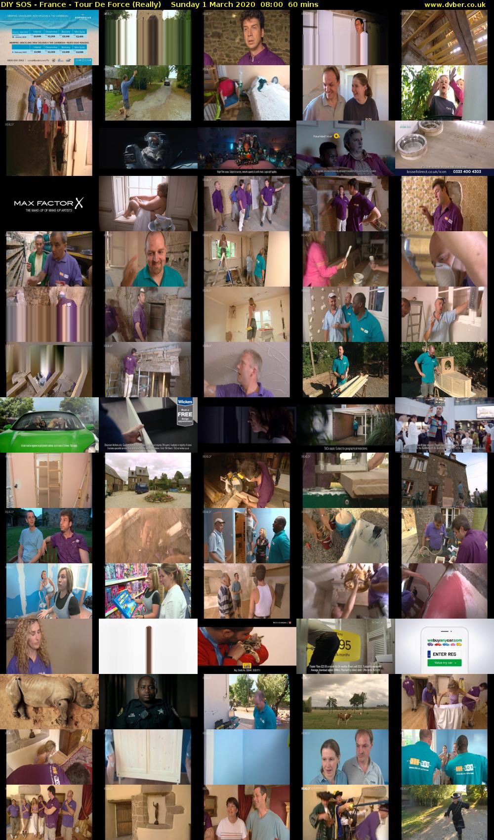 DIY SOS - France - Tour De Force (Really) Sunday 1 March 2020 08:00 - 09:00
