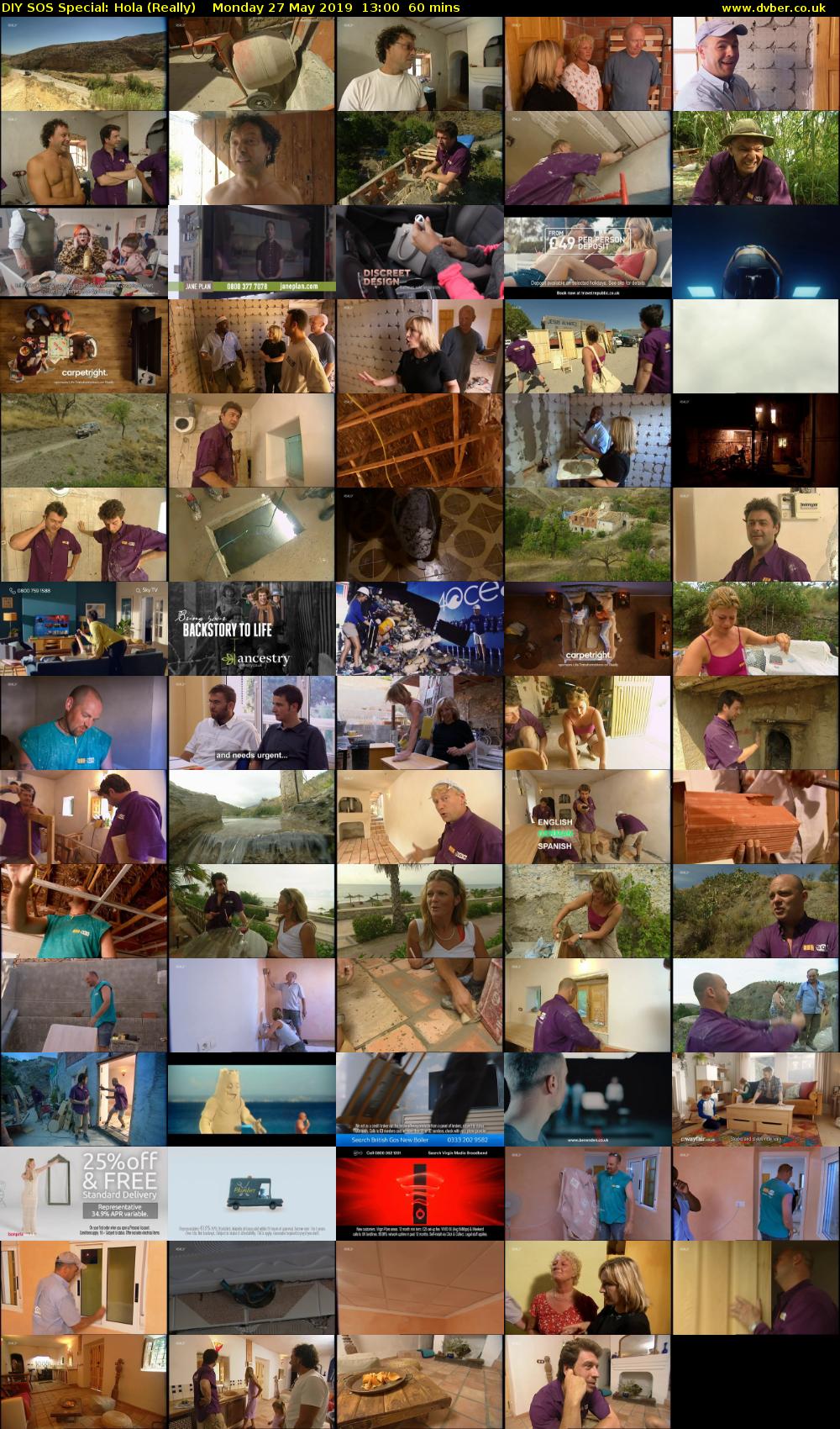 DIY SOS Special: Hola (Really) Monday 27 May 2019 13:00 - 14:00