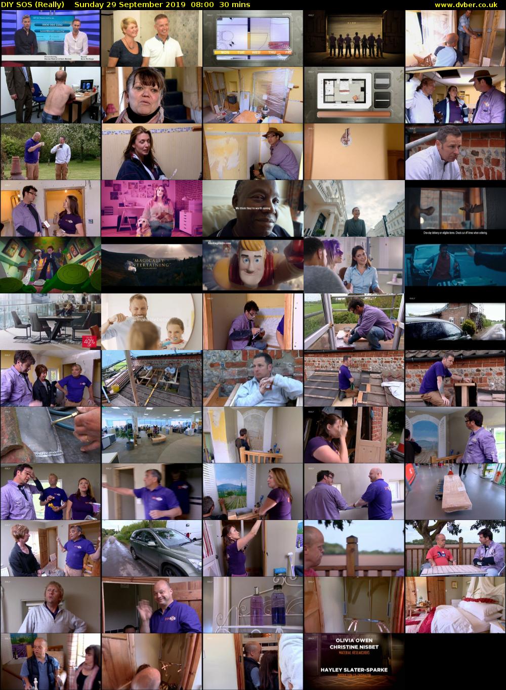 DIY SOS (Really) Sunday 29 September 2019 08:00 - 08:30