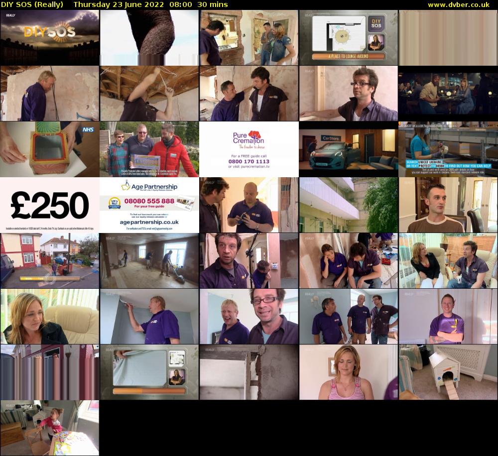 DIY SOS (Really) Thursday 23 June 2022 08:00 - 08:30