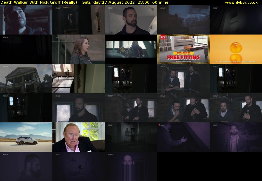 Death Walker With Nick Groff (Really) Saturday 27 August 2022 23:00 - 00:00