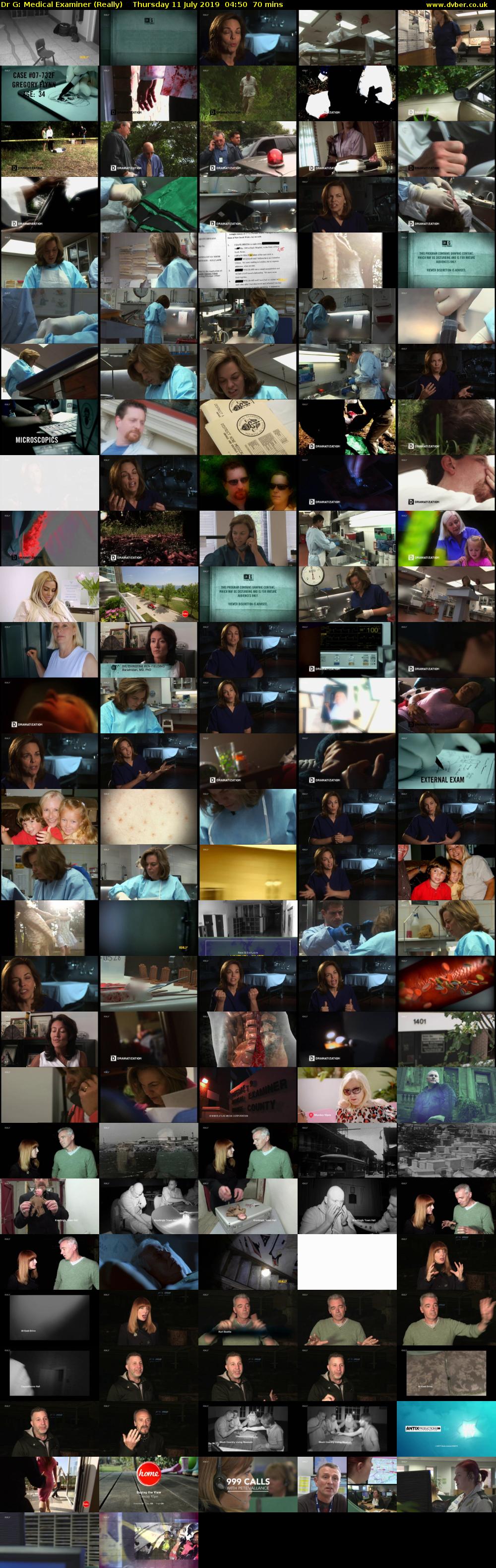 Dr G: Medical Examiner (Really) Thursday 11 July 2019 04:50 - 06:00