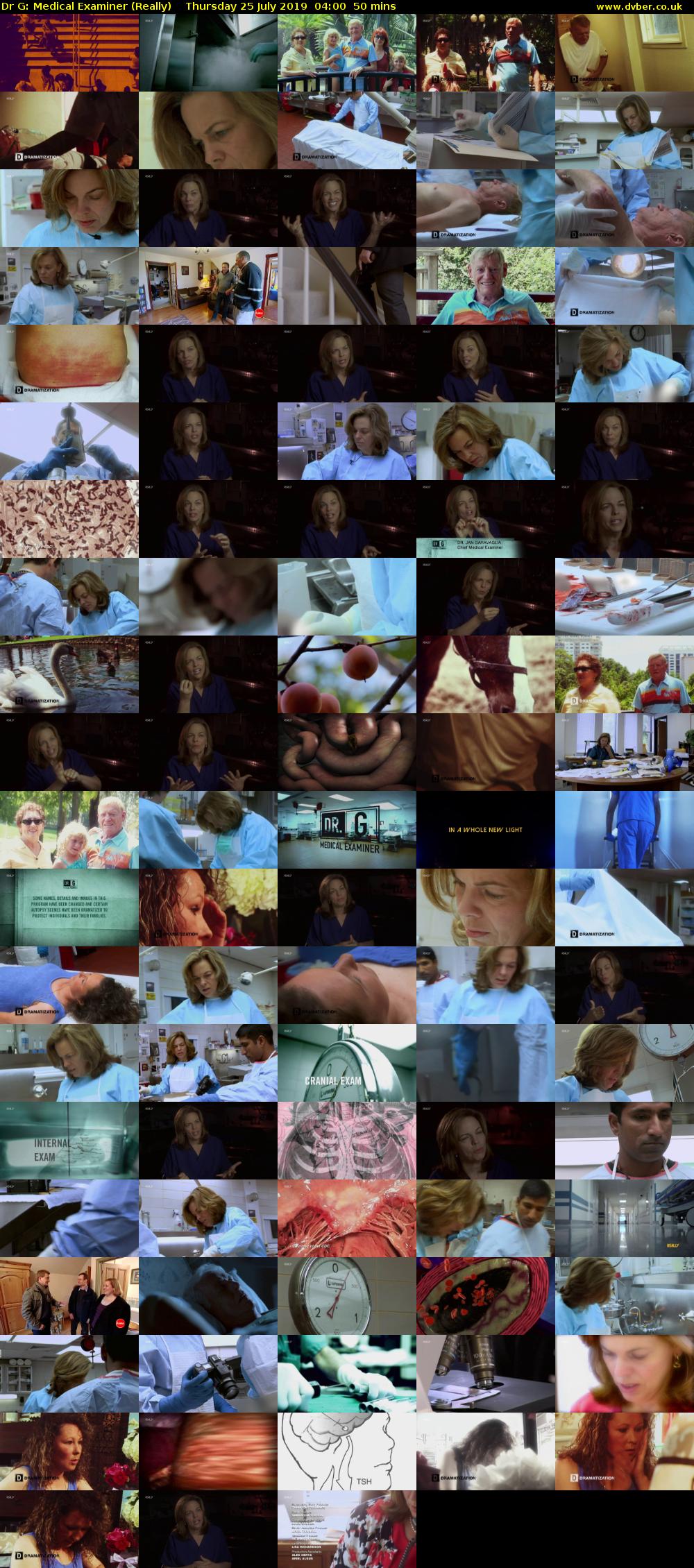 Dr G: Medical Examiner (Really) Thursday 25 July 2019 04:00 - 04:50