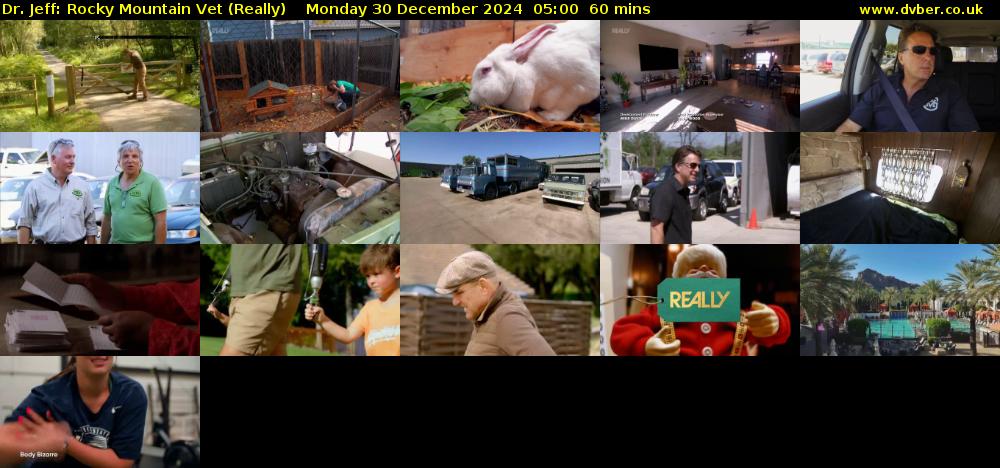 Dr. Jeff: Rocky Mountain Vet (Really) Monday 30 December 2024 05:00 - 06:00