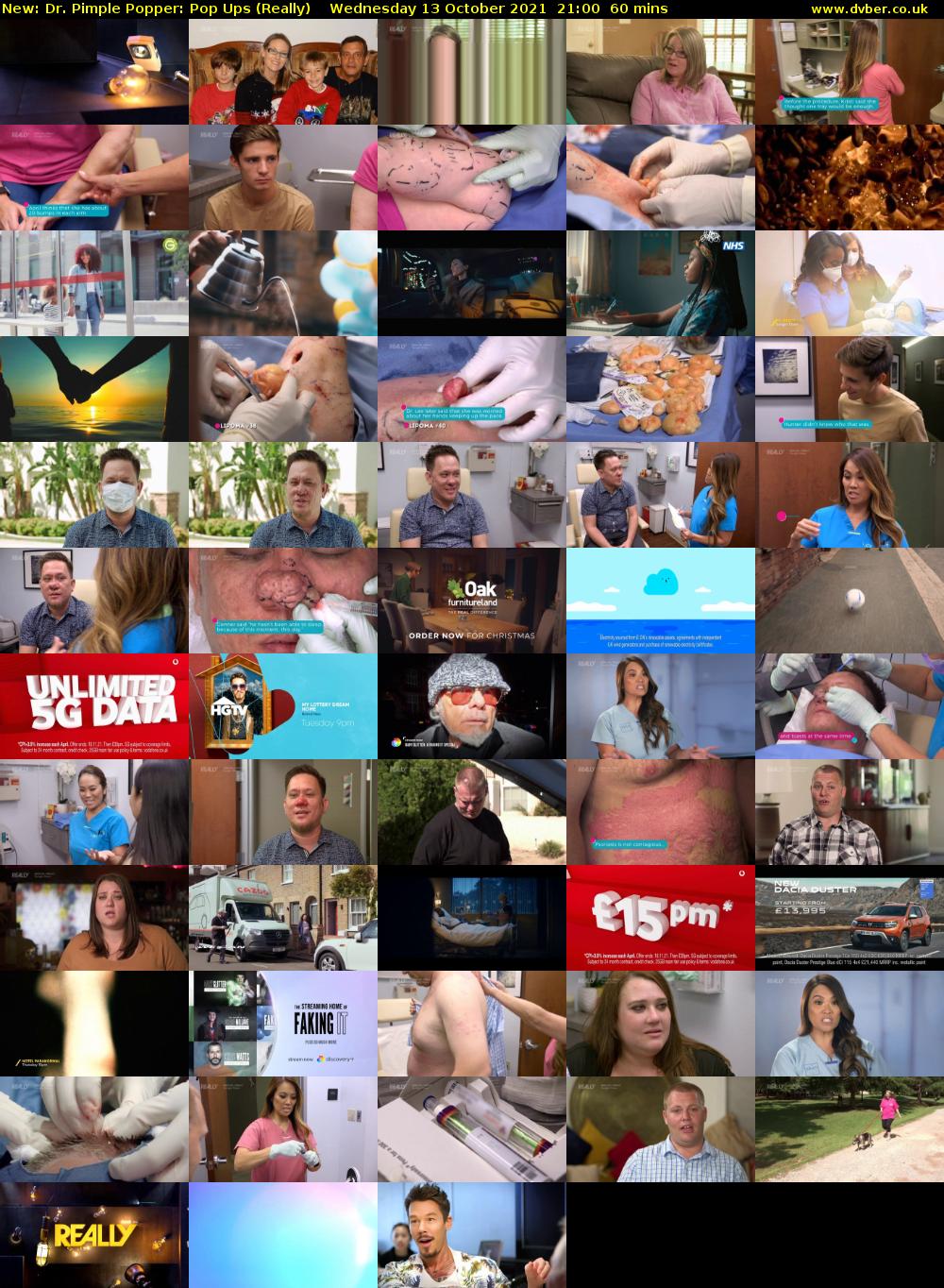 Dr. Pimple Popper: Pop Ups (Really) Wednesday 13 October 2021 21:00 - 22:00