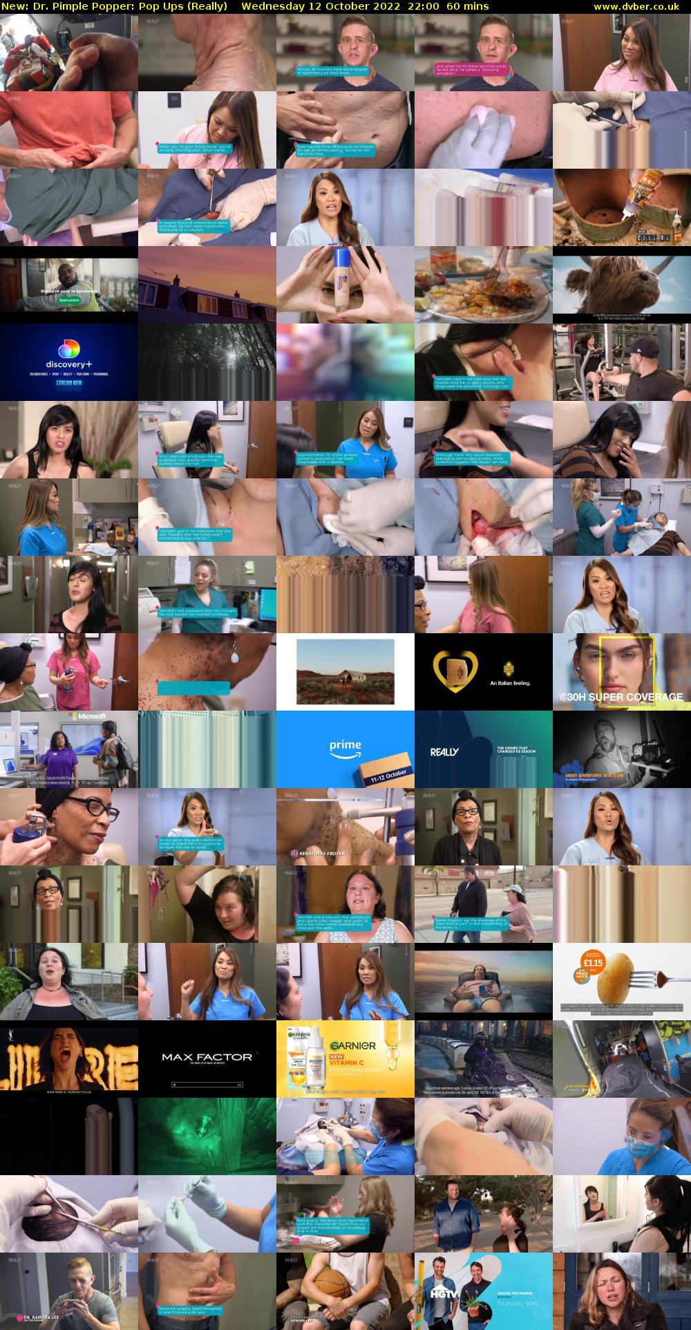 Dr. Pimple Popper: Pop Ups (Really) Wednesday 12 October 2022 22:00 - 23:00