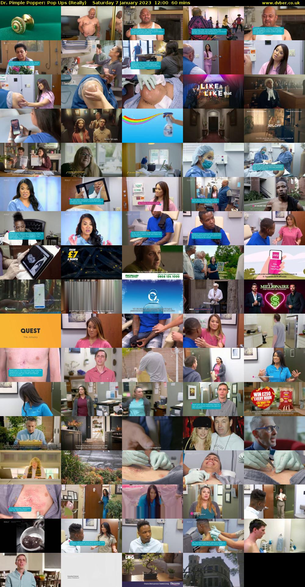 Dr. Pimple Popper: Pop Ups (Really) Saturday 7 January 2023 12:00 - 13:00