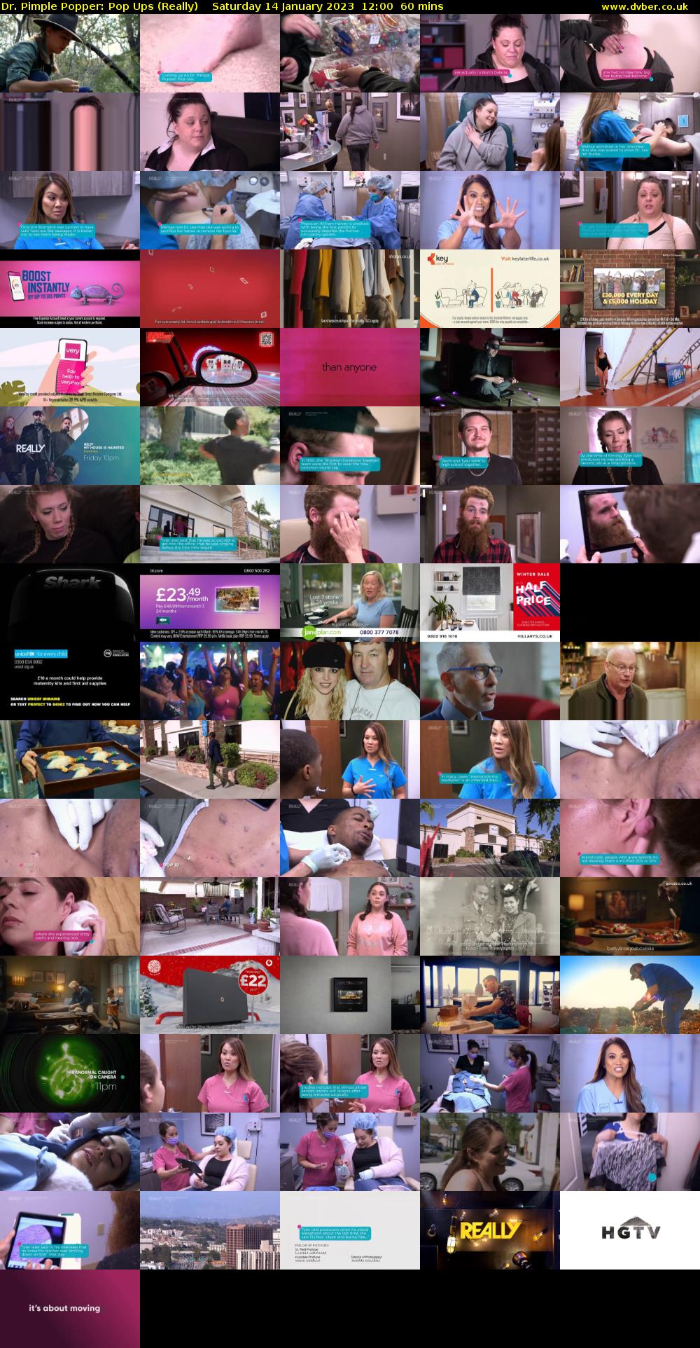 Dr. Pimple Popper: Pop Ups (Really) Saturday 14 January 2023 12:00 - 13:00