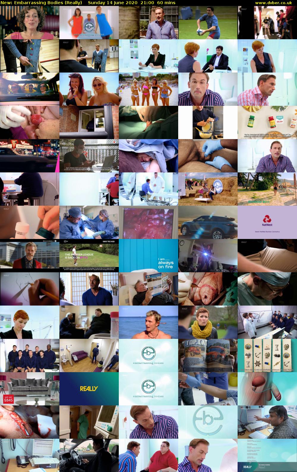 Embarrassing Bodies (Really) Sunday 14 June 2020 21:00 - 22:00