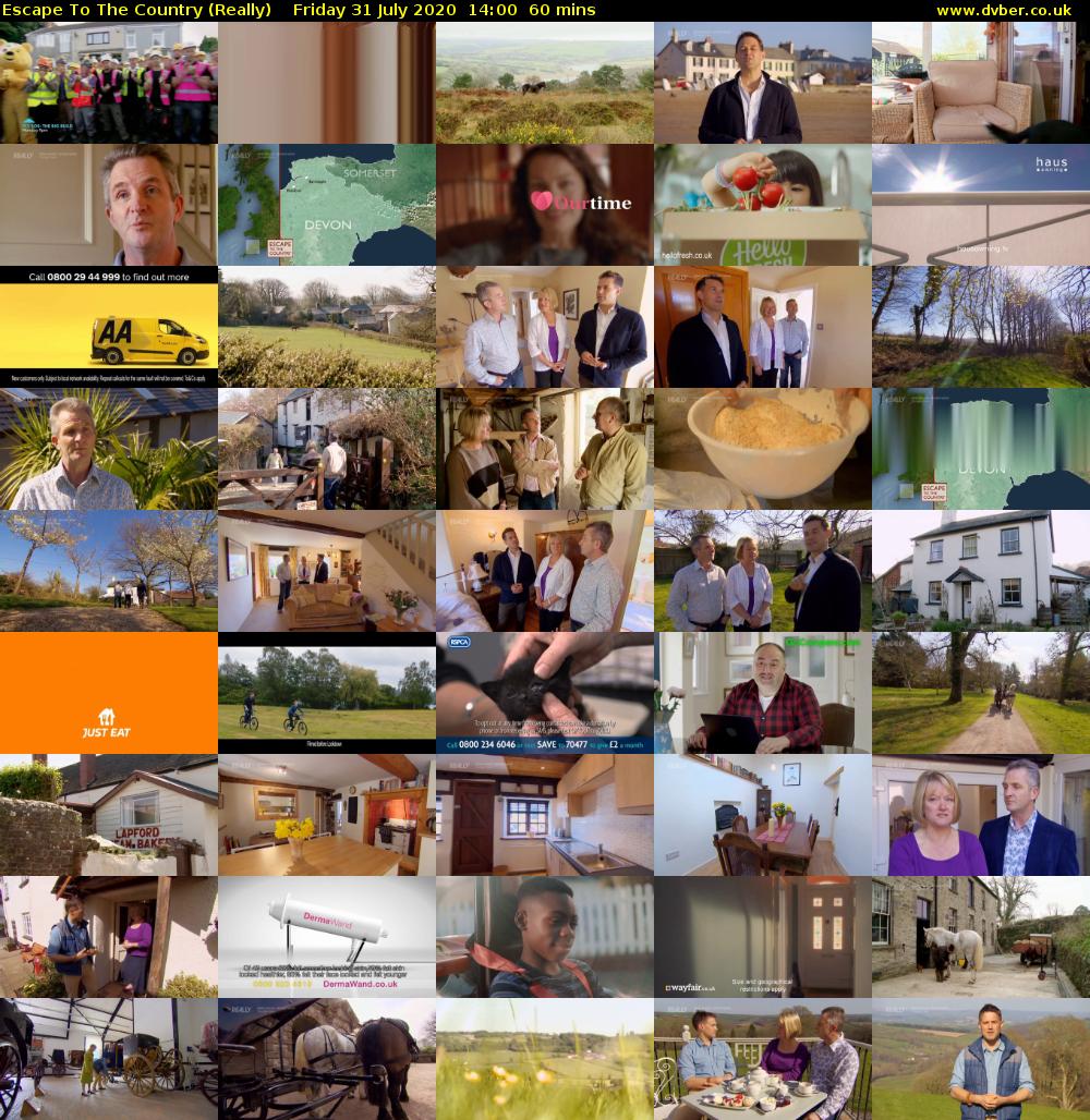 Escape to the Country (Really) Friday 31 July 2020 14:00 - 15:00