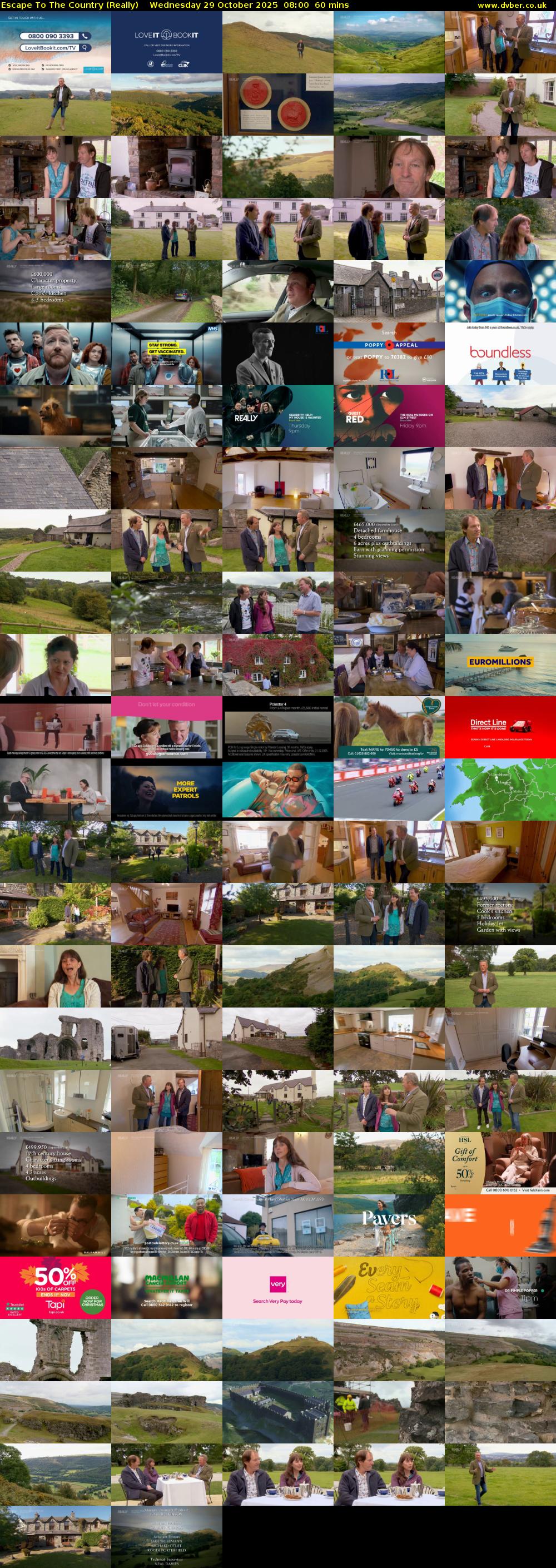 Escape to the Country (Really) Wednesday 29 October 2025 08:00 - 09:00