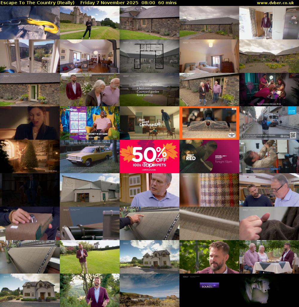 Escape to the Country (Really) Friday 7 November 2025 08:00 - 09:00