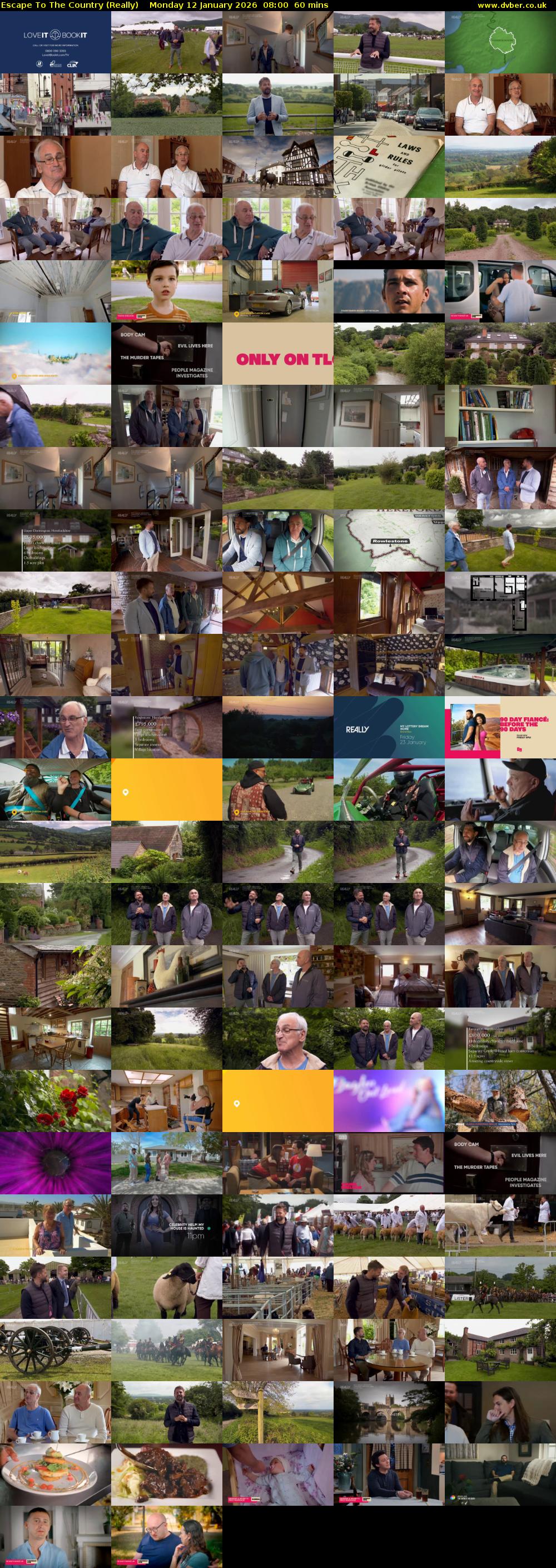 Escape to the Country (Really) Monday 12 January 2026 08:00 - 09:00