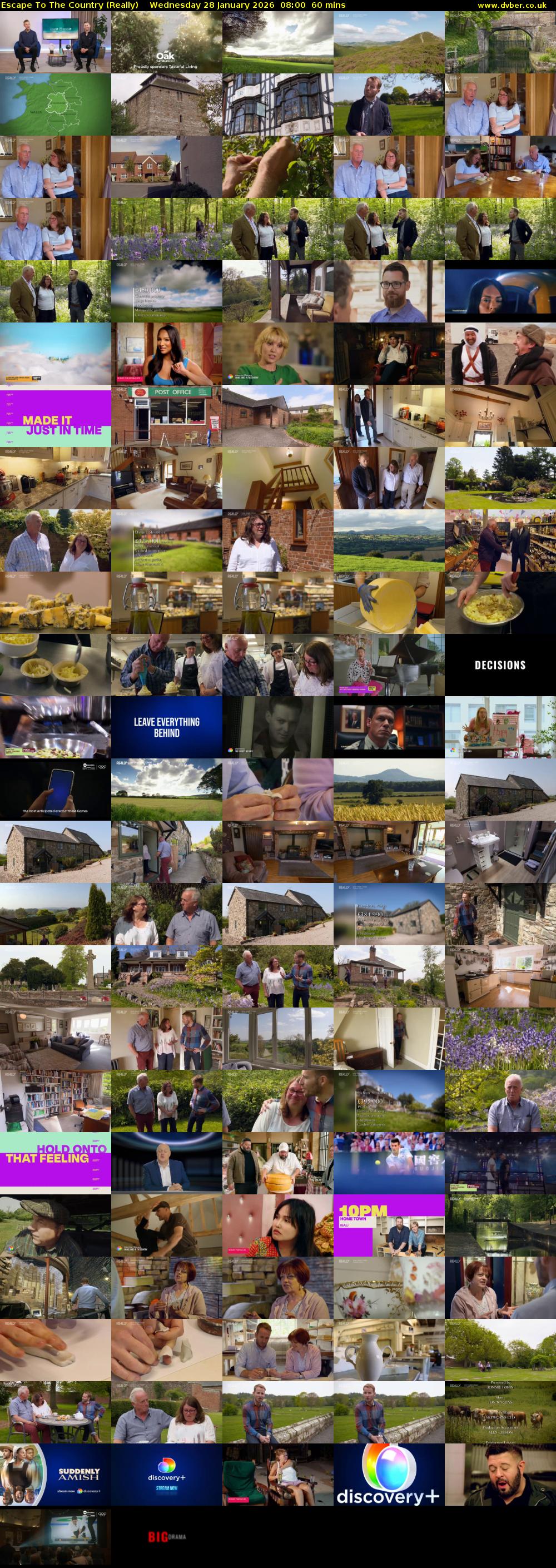 Escape to the Country (Really) Wednesday 28 January 2026 08:00 - 09:00