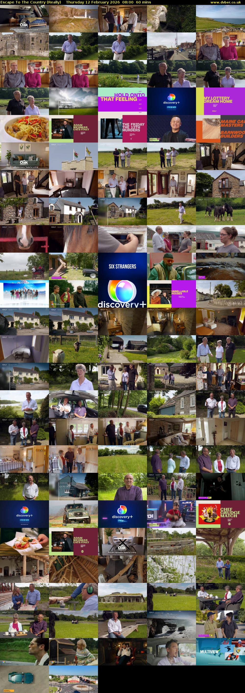 Escape to the Country (Really) Thursday 12 February 2026 08:00 - 09:00