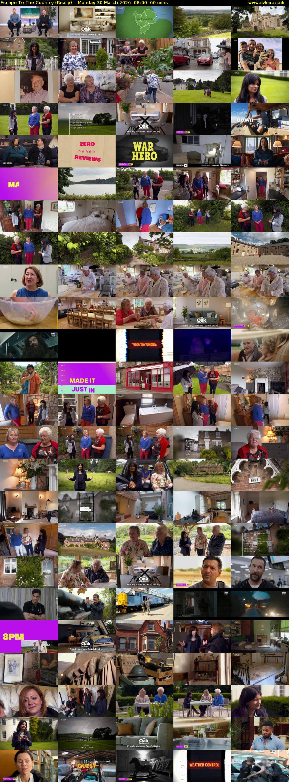 Escape to the Country (Really) Monday 30 March 2026 08:00 - 09:00