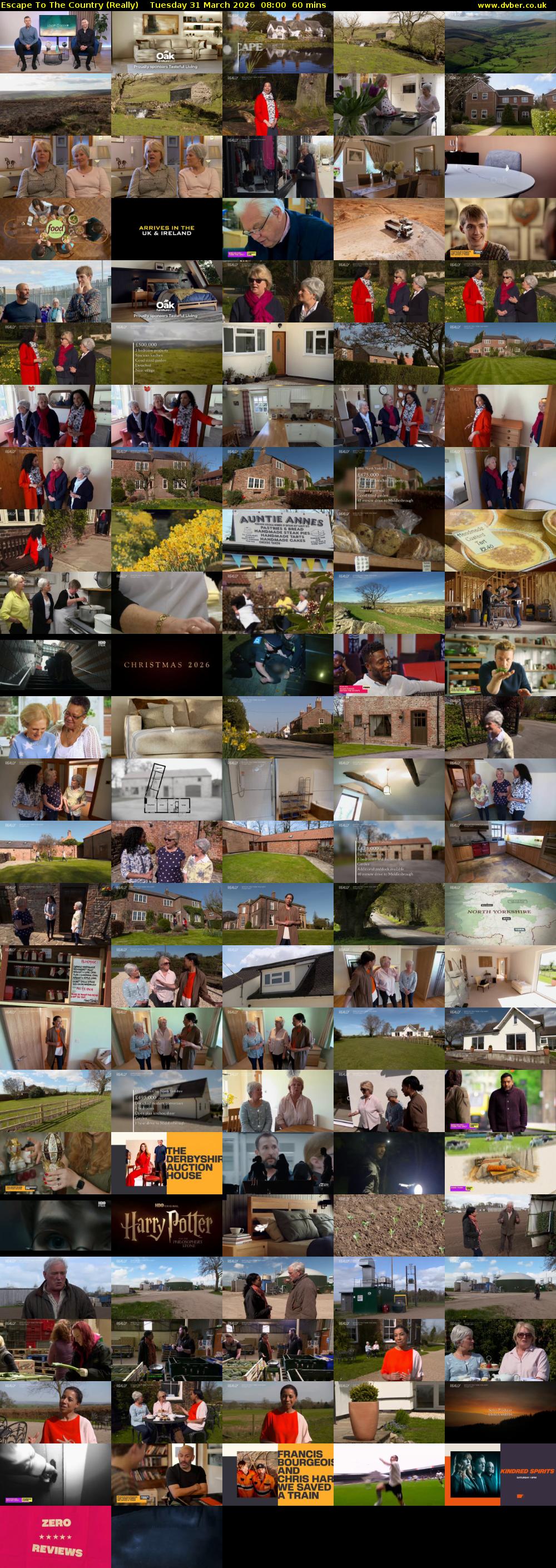 Escape to the Country (Really) Tuesday 31 March 2026 08:00 - 09:00