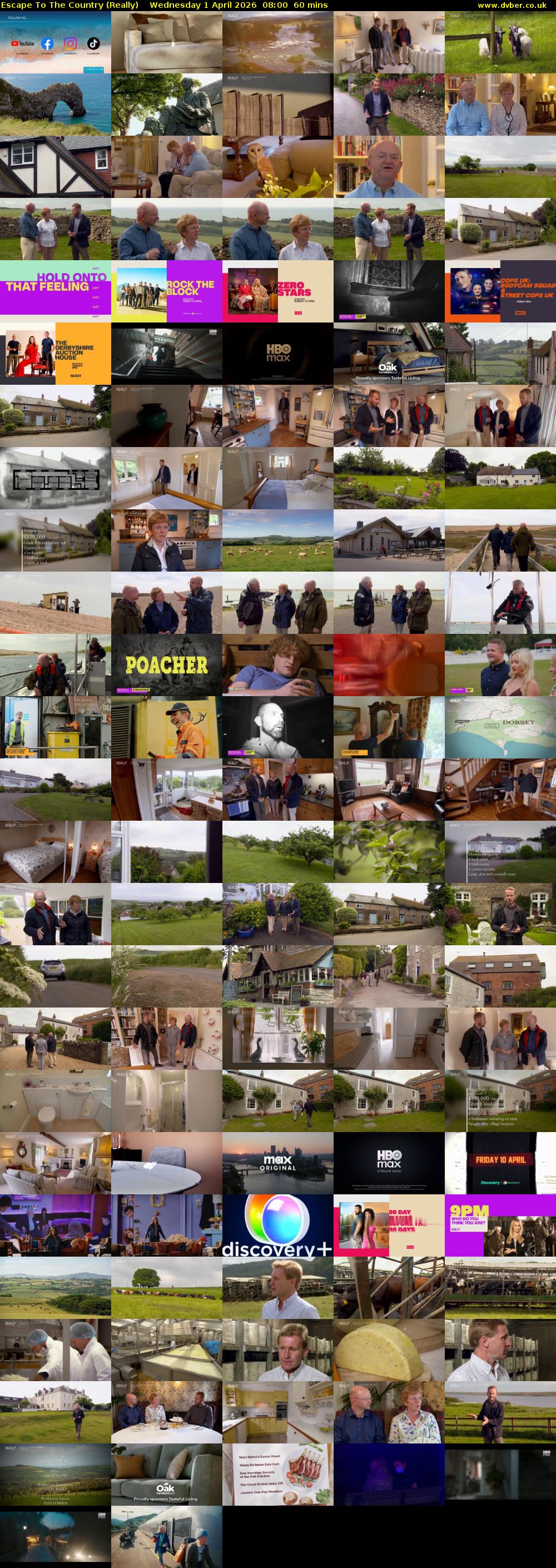 Escape to the Country (Really) Wednesday 1 April 2026 08:00 - 09:00