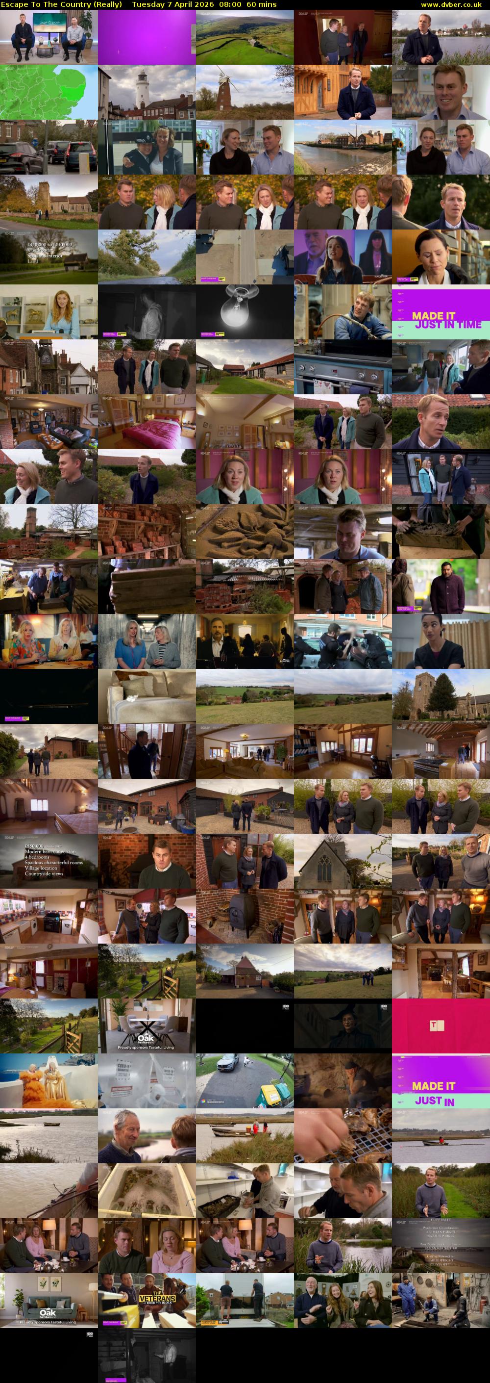 Escape to the Country (Really) Tuesday 7 April 2026 08:00 - 09:00