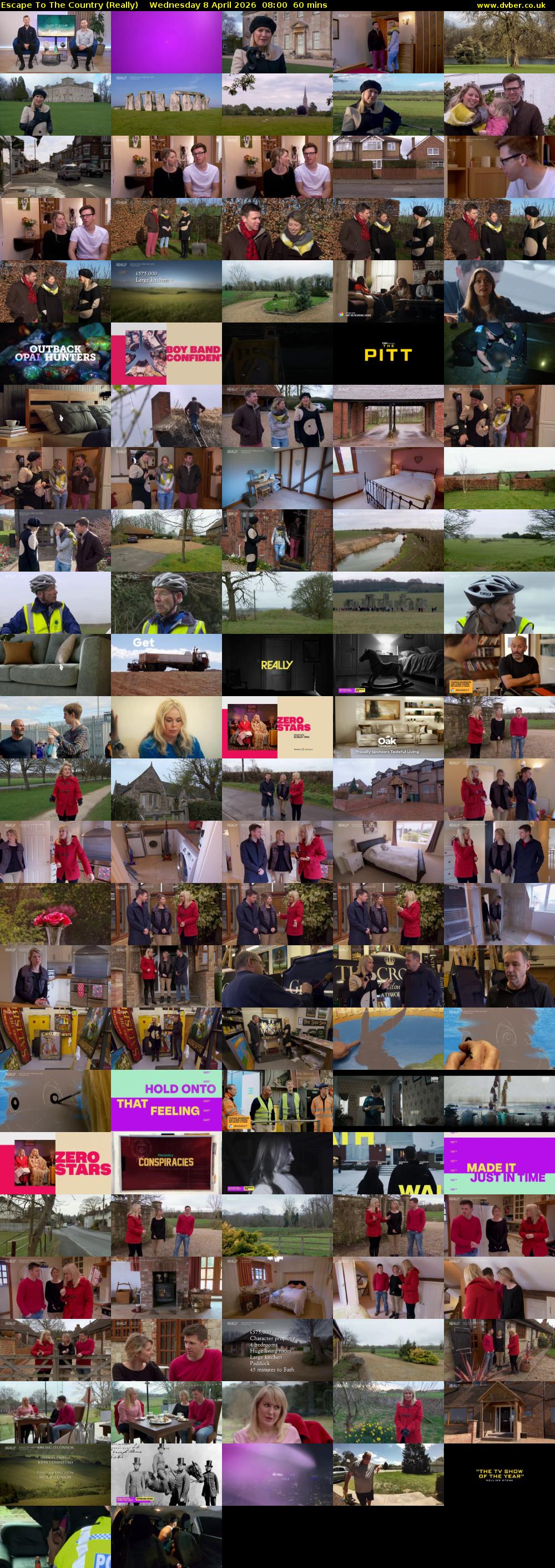 Escape to the Country (Really) Wednesday 8 April 2026 08:00 - 09:00