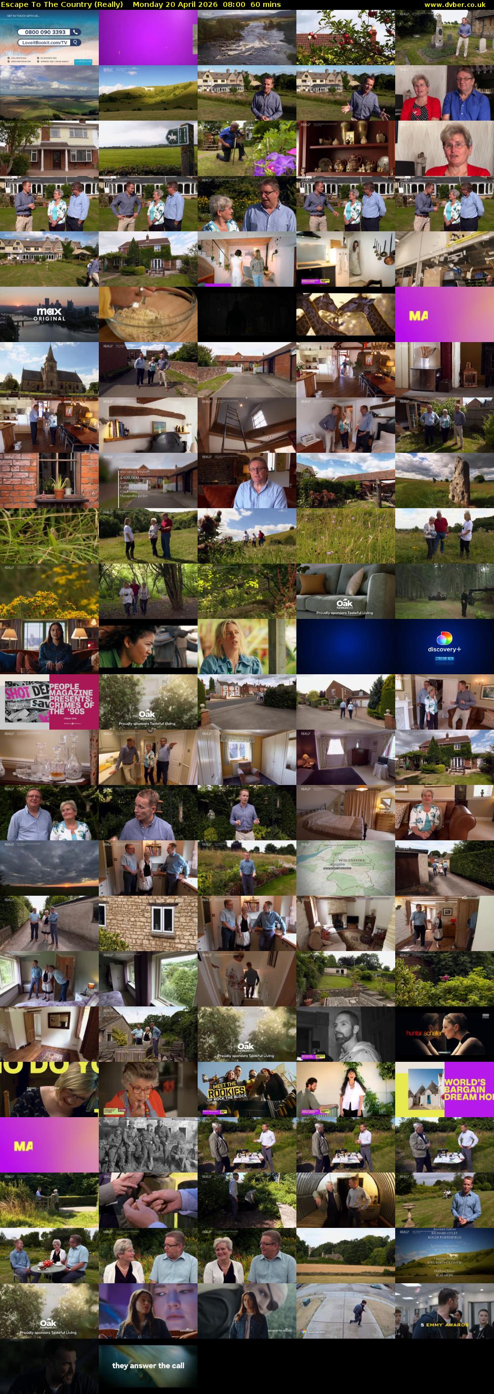Escape to the Country (Really) Monday 20 April 2026 08:00 - 09:00