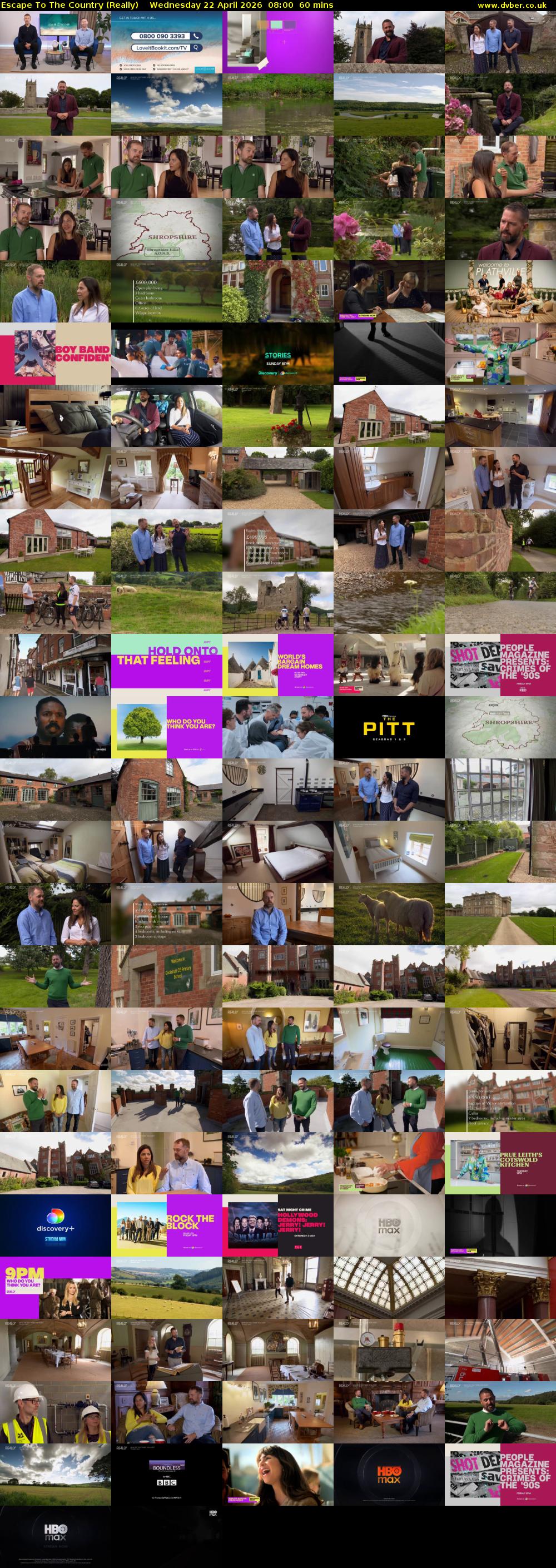 Escape to the Country (Really) Wednesday 22 April 2026 08:00 - 09:00