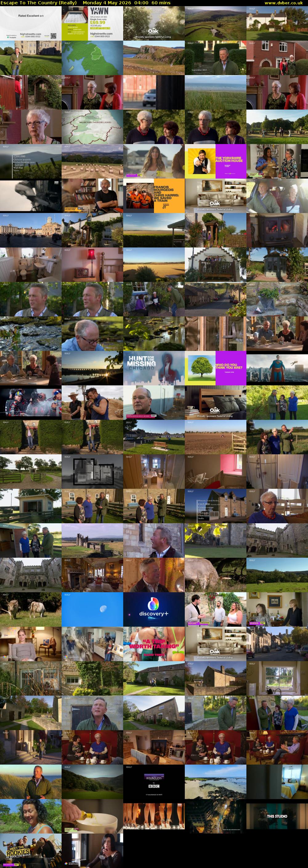 Escape to the Country (Really) Monday 4 May 2026 04:00 - 05:00